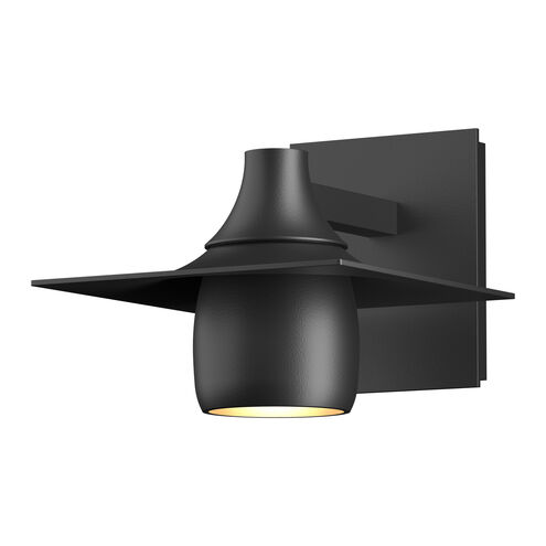 Hood 1 Light 6.8 inch Coastal Black Outdoor Sconce