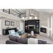 Ravello LED 47.25 inch Black and Harvest Brass Pendant Ceiling Light