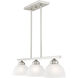 Somerset 3 Light 28 inch Brushed Nickel Island Ceiling Light