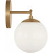 Nube 2 Light 14.63 inch Satin Brass Vanity Light Wall Light in Incandescent