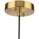Vita 1 Light 9.4 inch Brass Down Pendant Ceiling Light
