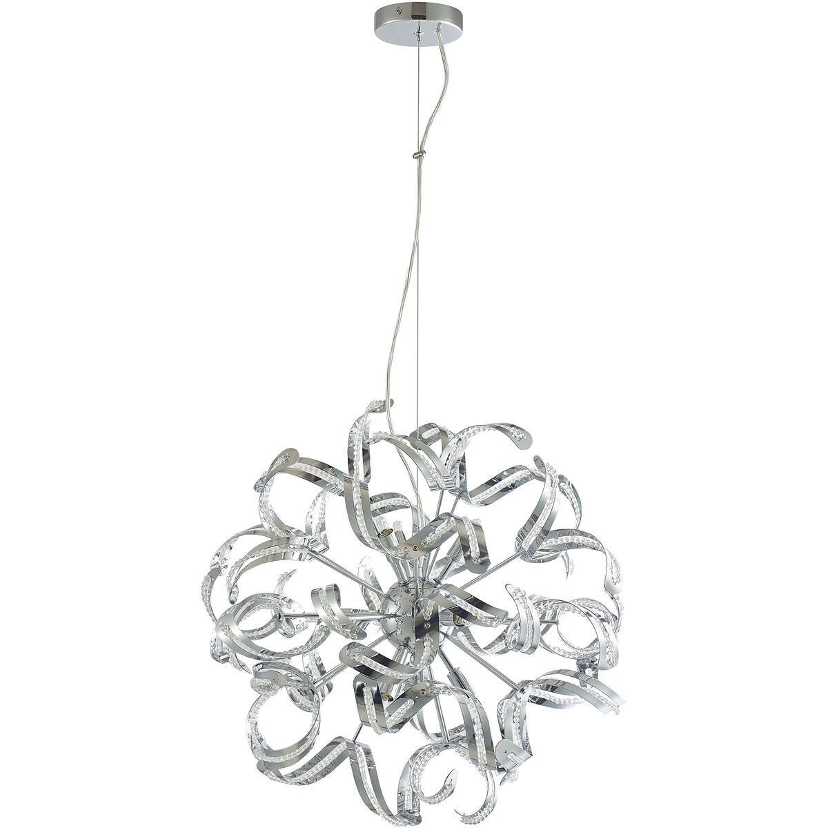 Canada 9 Light 20 inch Chrome Chandelier Ceiling Light