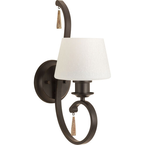 Club 1 Light 7 inch Antique Bronze Bath Vanity Wall Light