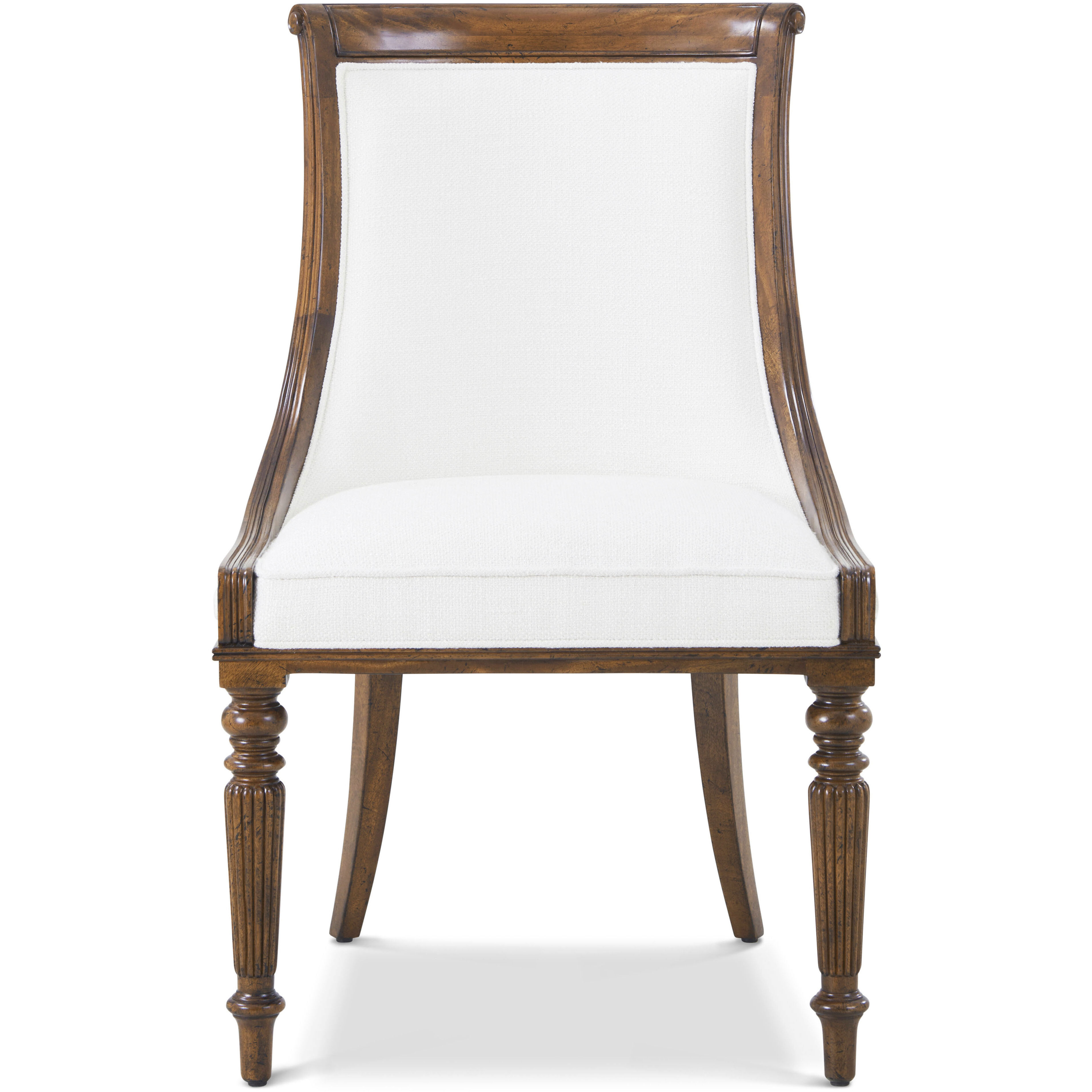Floris Dining Side Chair, Wooden, Upholstered, Althorp Living History
