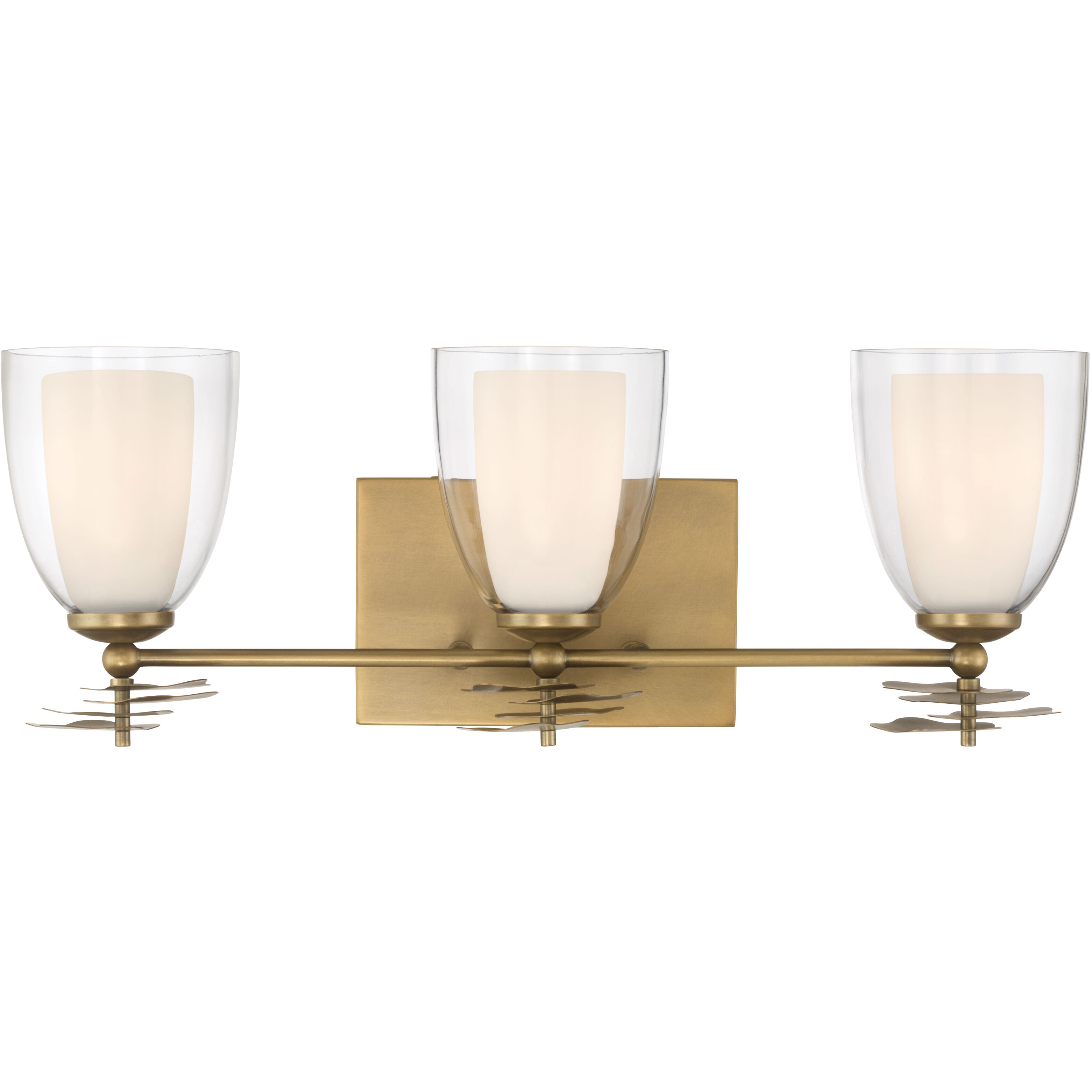 Elowen 3 Light 21.75 inch Legacy Brass Vanity Wall Light