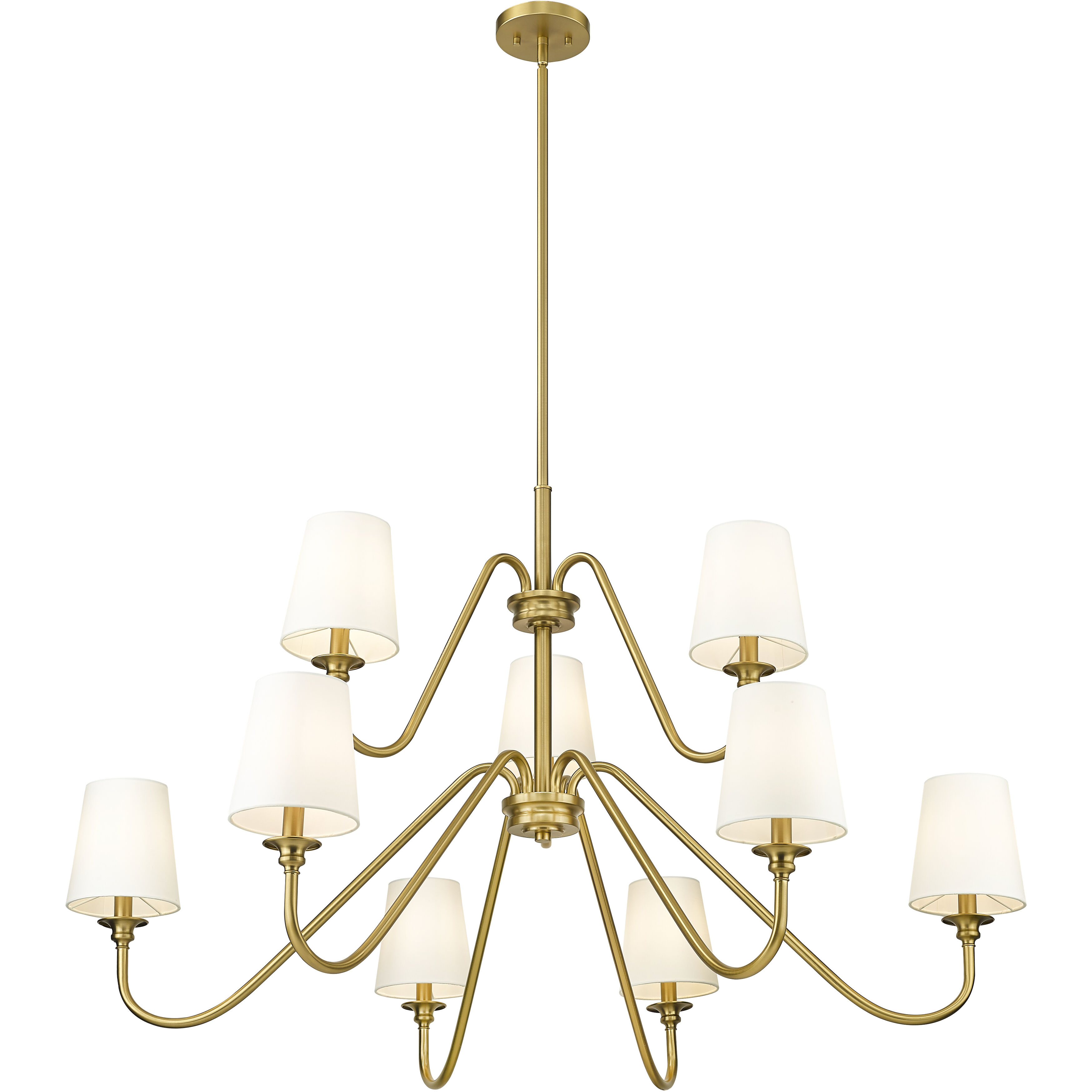 Gianna 9 Light 46 inch Modern Gold Chandelier Ceiling Light