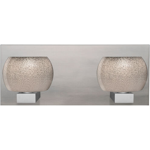 Keno 2 Light Satin Nickel Vanity Light Wall Light