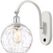 Ballston Athens Water Glass 1 Light 8 inch White and Polished Chrome Sconce Wall Light