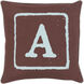 Big Kid Blocks 18 inch Aqua, Dark Brown Pillow Kit