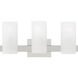 Drew & Jonathan Scott Rhode 3 Light 19.63 inch Chrome Vanity Light Wall Light