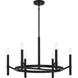 Padgett 6 Light 28 inch Matte Black Chandelier Ceiling Light