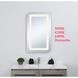 Genesis 30 X 27 inch Glossy White LED Mirror