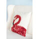 Anita 24 X 6.5 inch Red and White Pillow, Set of 2
