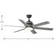 Kaysville 56 inch Graphite with Grey Weathered Wood Blades Ceiling Fan