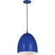 Z-Studio 1 Light 9.5 inch Blue Pendant Ceiling Light