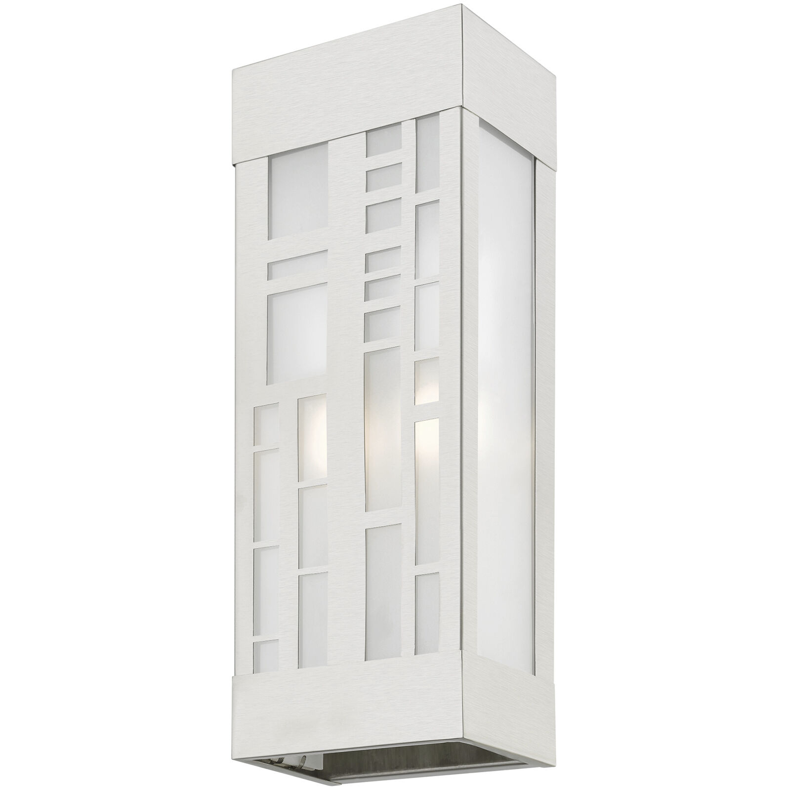 Malmo 2 Light 17 inch Brushed Nickel Outdoor Sconce