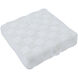 Persona 8 inch Ivory Floor Pouf