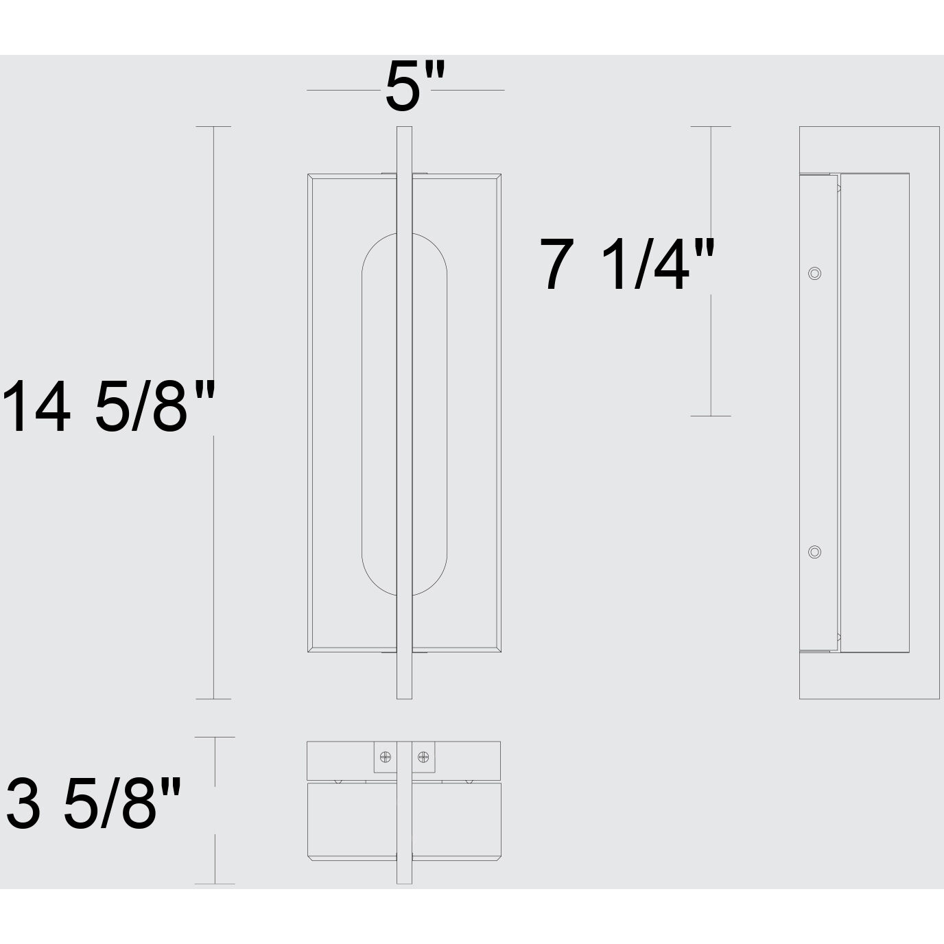 Avani LED 14.63 inch Sand Black Outdoor Wall Sconce