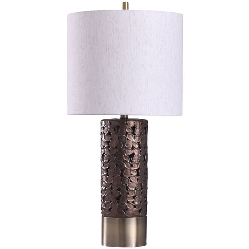 Chesham 13 inch 150 watt Brass and Bronze Table Lamp Portable Light