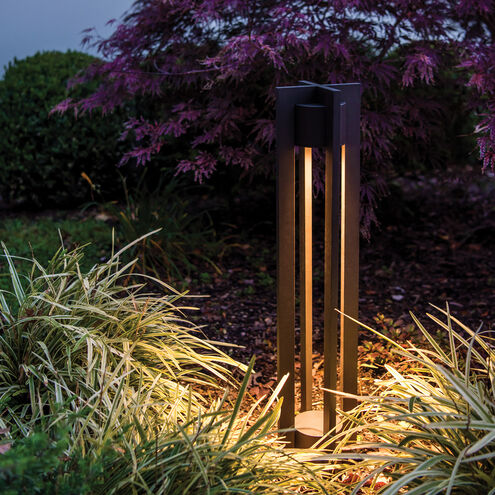 Chamber 12 5.50 watt Bronze Bollard Lighting in 3000K, WAC Landscape