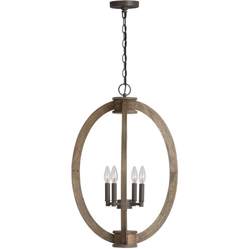 Tybee 4 Light 18.5 inch Nordic Grey Foyer Ceiling Light
