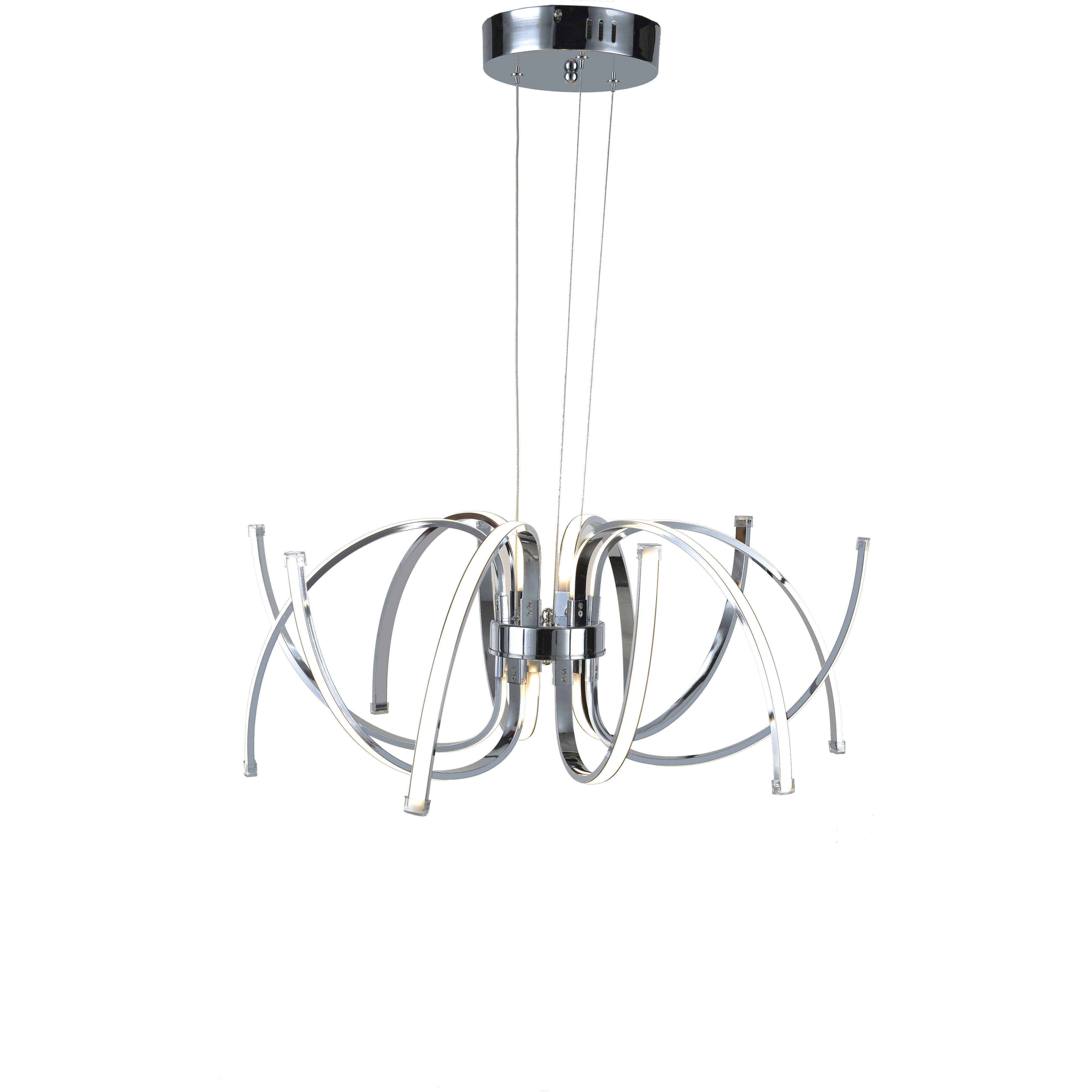 Canada LED 25.9 inch Chrome Chandelier Ceiling Light