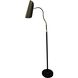 Logan 48 inch 100.00 watt Black and Satin Nickel Floor Lamp Portable Light