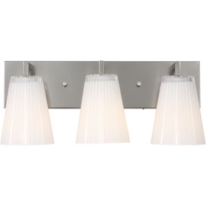 Upson 3 Light 18 inch Brushed Nickel Vanity Light Wall Light, Large