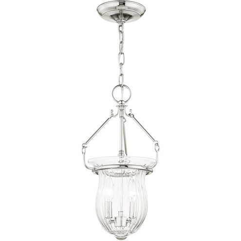 Andover 2 Light 10 inch Polished Nickel Pendant Ceiling Light