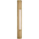 Ian K. Fowler Ellington LED 3 inch Hand-Rubbed Antique Brass Slimline Bath Light Wall Light
