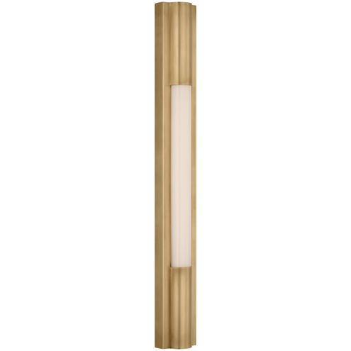 Ian K. Fowler Ellington LED 3 inch Hand-Rubbed Antique Brass Slimline Bath Light Wall Light