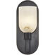 Lucian 1 Light 3.63 inch Urban Bronze Bath Vanity Light Wall Light in Urban Bronze and Alabaster