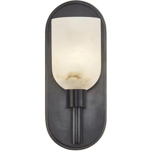 Lucian 1 Light 3.63 inch Urban Bronze Bath Vanity Light Wall Light in Urban Bronze and Alabaster