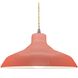 Radiance 1 Light 15.5 inch Gloss Blush and Brushed Nickel Pendant Ceiling Light