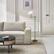 J. Randall Powers Hackney 52 inch 40.00 watt Bronze Bridge Arm Floor Lamp Portable Light in Linen