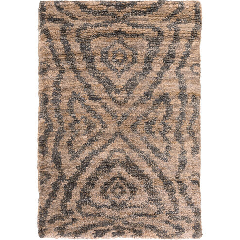 Scarborough 63 X 39 inch Camel, Black Rug