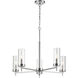 Sean Lavin Zire 5 Light 26 inch Chrome Chandelier Ceiling Light