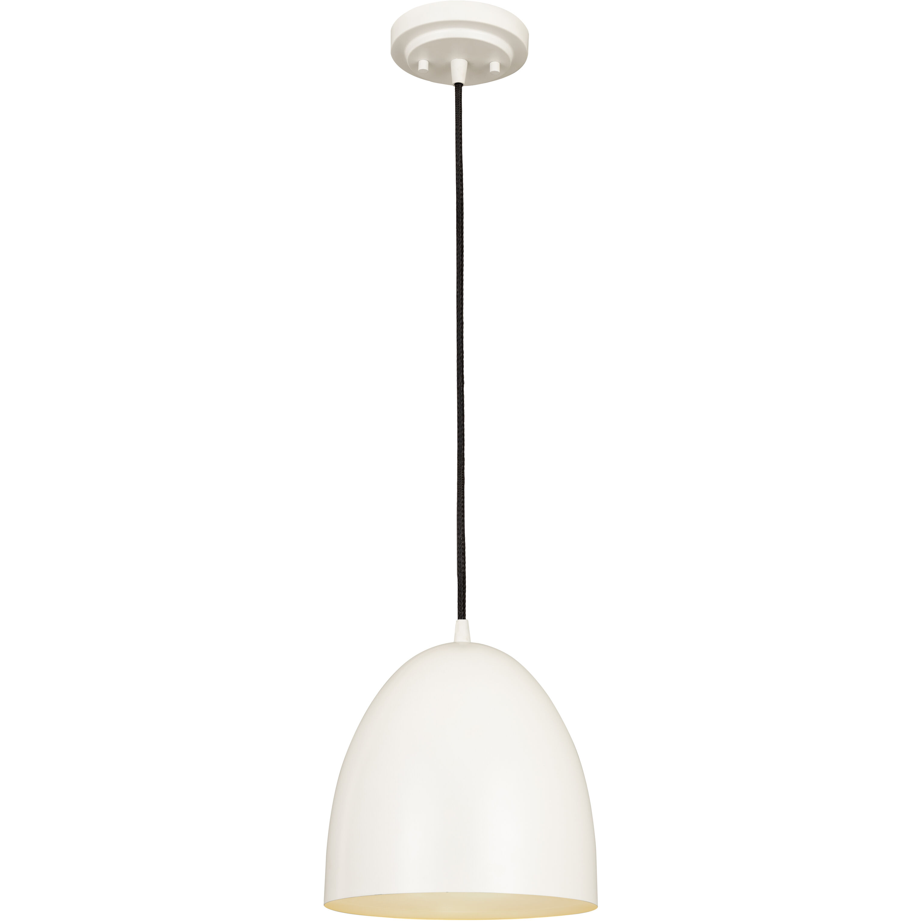 Z-Studio 1 Light 9.5 inch Satin White Pendant Ceiling Light in Matte White