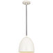 Z-Studio 1 Light 9.5 inch Satin White Pendant Ceiling Light in Matte White