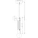 Stari 1 Light 4.75 inch Modern Gold Pendant Ceiling Light