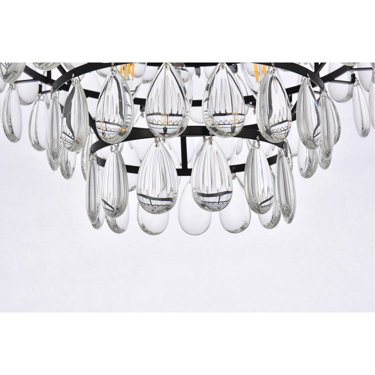 Mila 3 Light 16 inch Black Flush Mount Ceiling Light