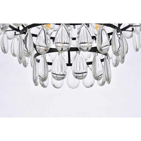 Mila 3 Light 16 inch Black Flush Mount Ceiling Light