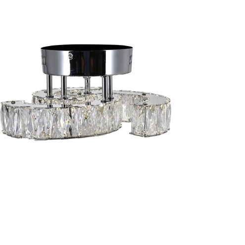 Vienna LED 11 inch Chrome Flush Mount Ceiling Light