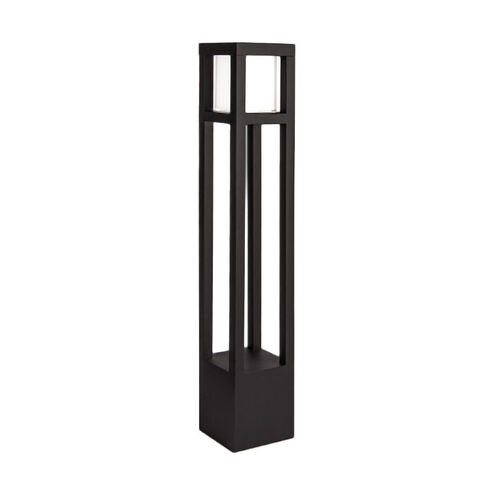 Tower 120 12.5 watt Black Bollard Lighting in 3000K, WAC Landscape