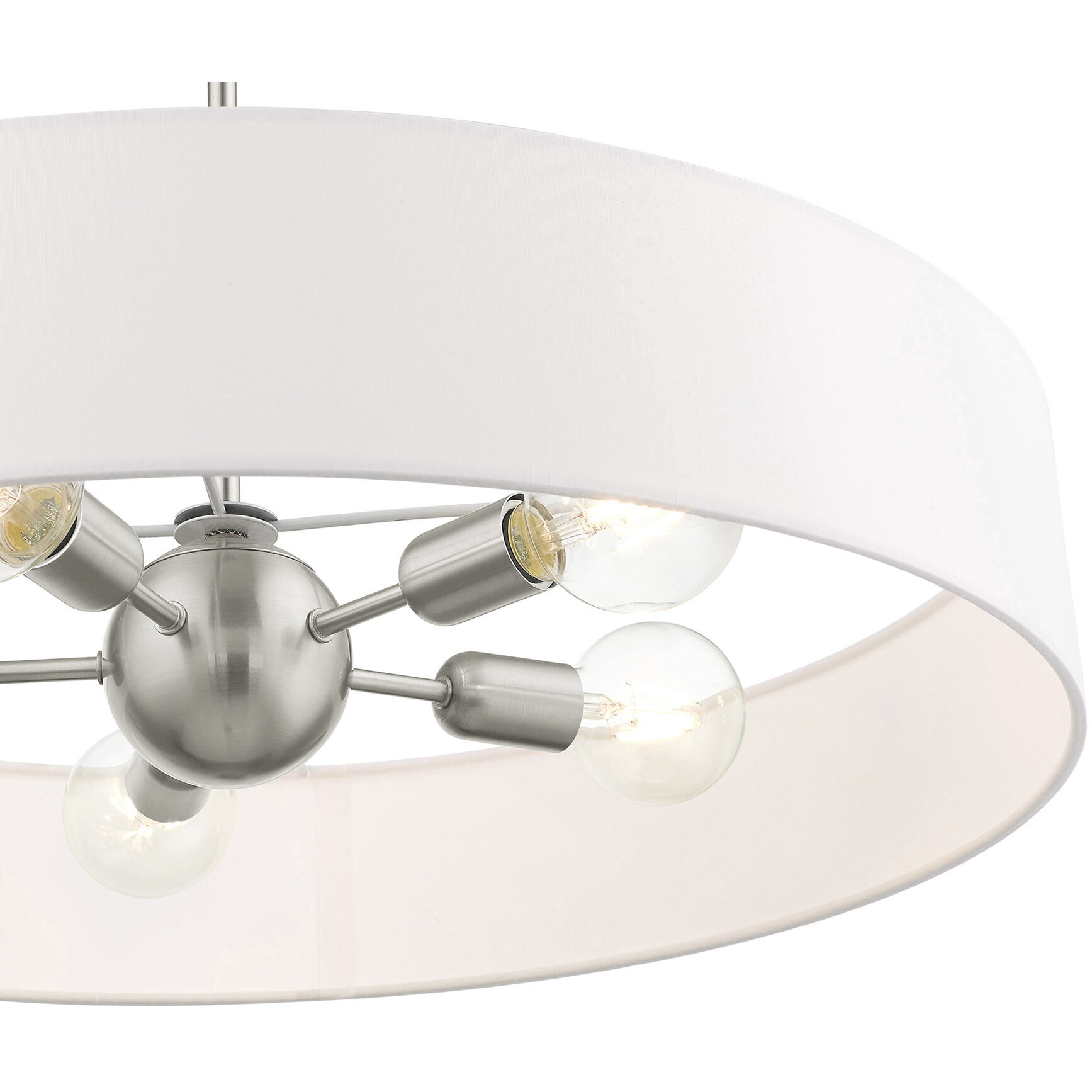 Venlo 5 Light 26 inch Brushed Nickel Pendant Ceiling Light