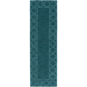 Mystique 96 X 30 inch Teal Rug