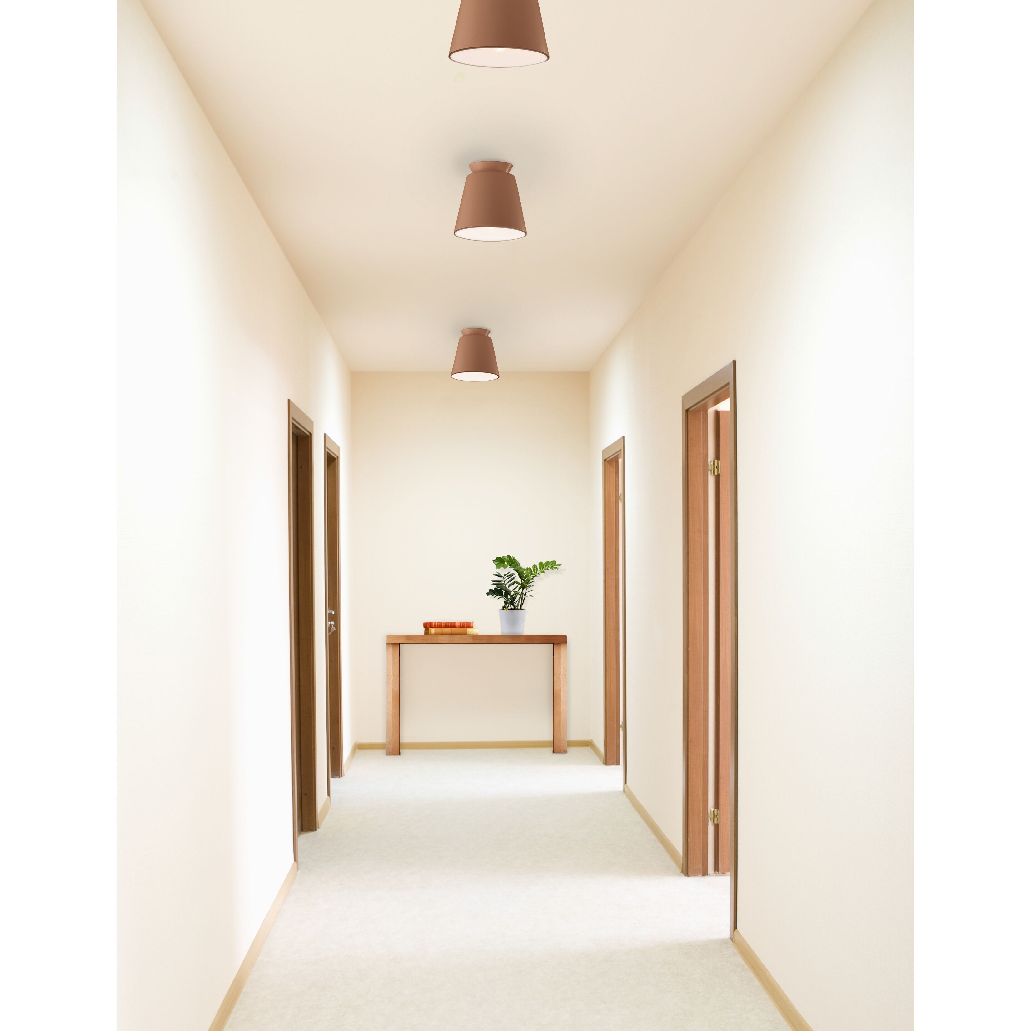 Radiance 1 Light 7.5 inch Adobe Flush Mount Ceiling Light