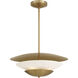 Solara 4 Light 23.75 inch Legacy Brass Pendant Ceiling Light