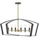Sammi 6 Light 40 inch Black Chandelier Ceiling Light