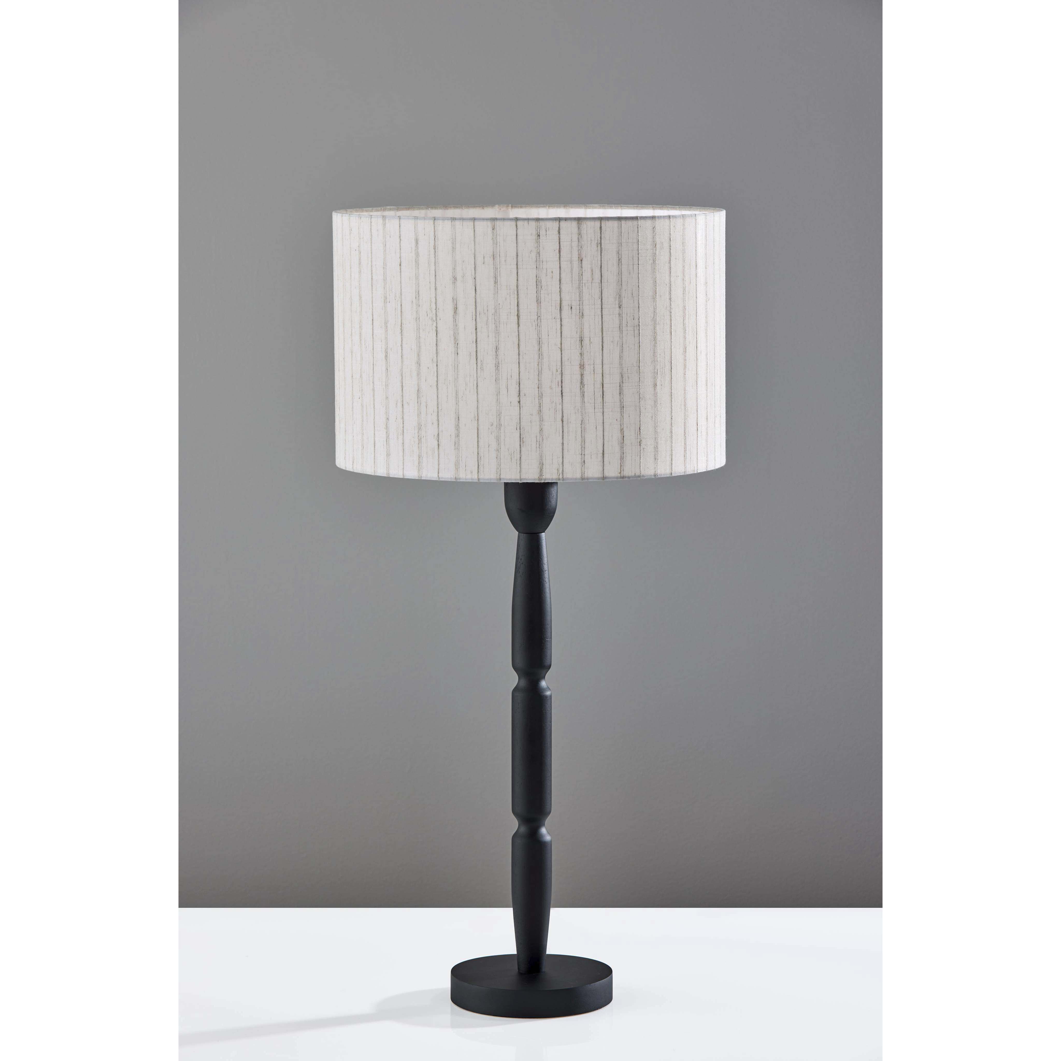 Nigel 29 inch 60.00 watt Black Wood Table Lamp Portable Light